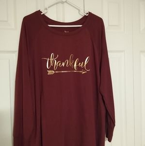 Thankful long sleeve tunic
